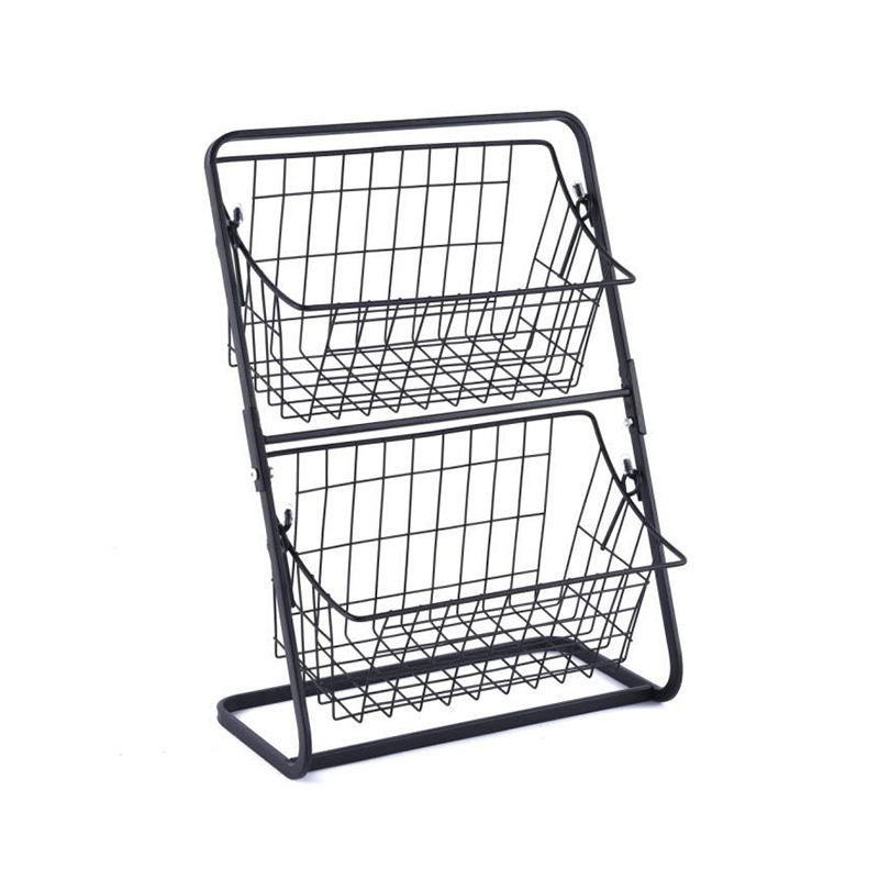 Stainless Steel Countertops Multilayer Spice Rack Fruit Kitchen Storage Kitchen Storage Rack - Image 2