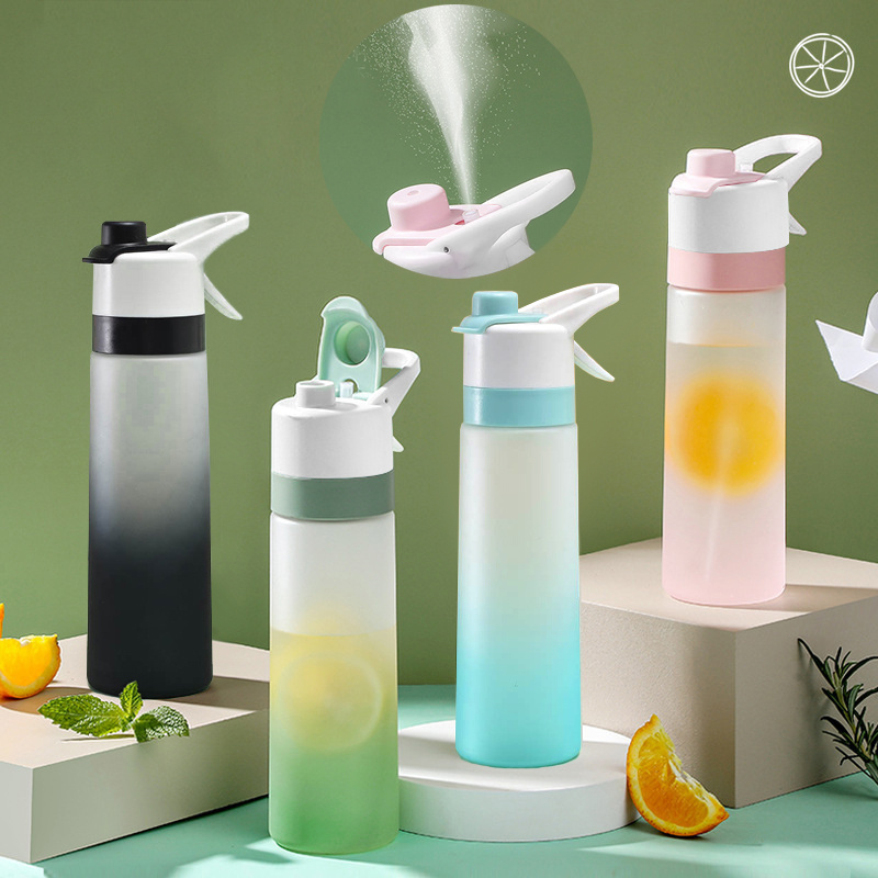 Spray Water Bottle For Girls Outdoor Sport Fitness Water Cup Large Capacity Spray Bottle Drinkware Travel Bottles Kitchen Gadgets - Image 2