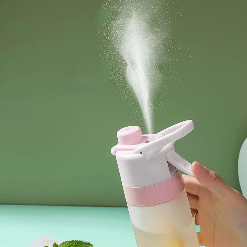 Spray Water Bottle For Girls Outdoor Sport Fitness Water Cup Large Capacity Spray Bottle Drinkware Travel Bottles Kitchen Gadgets - Image 4